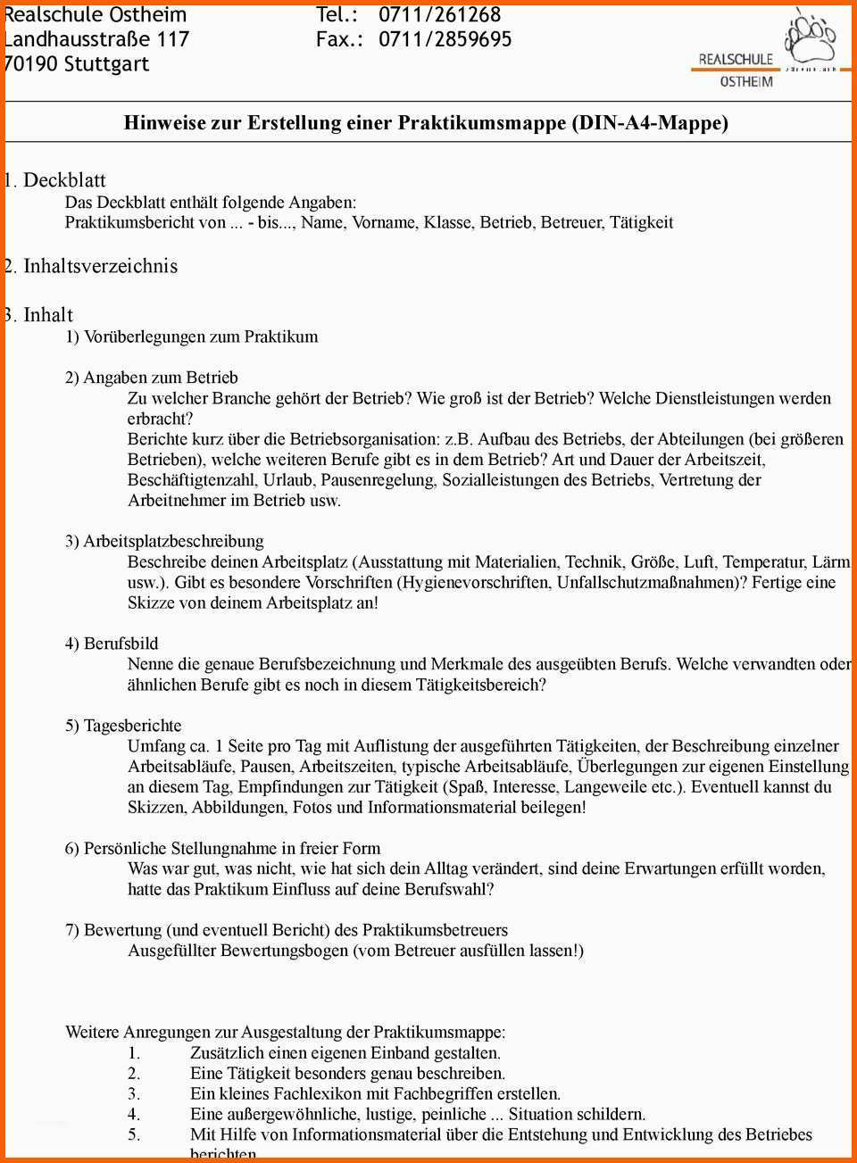 Ideal Praktikumsmappe Projekt Bors Berufsorientierung In Der