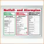 Ideal Schild Aushang Notfallplan Alarmplan A4 A3 Gerahmt Zum