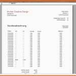 Ideal Stundenabrechnung Excel Vorlage Kostenlos – De Excel