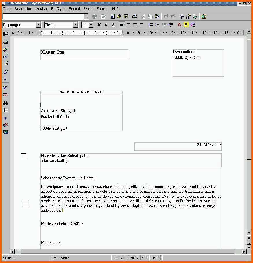 Ideal Templates Unter Open Fice Linux Munity
