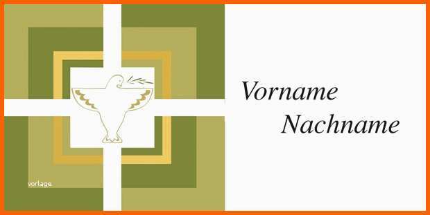 Ideal Tischkarten Konfirmation Kostenlose Vorlagen
