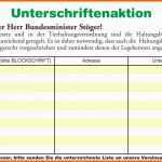 Ideal Unterschriften Sammeln Vorlage – Vorlagens Download