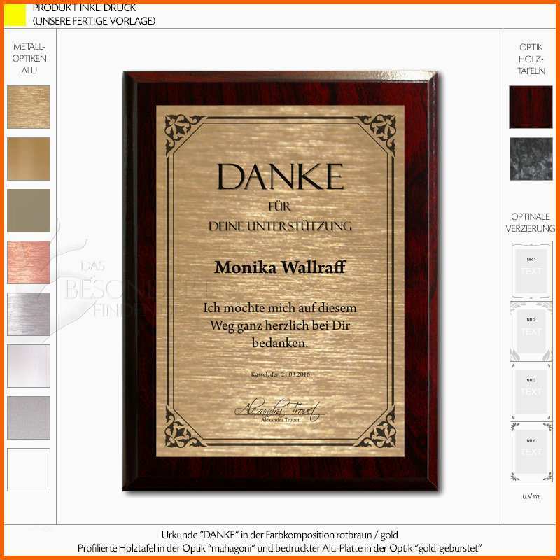 Ideal Urkunde Groß Danke Das Besondere Finden - Kostenlos Vorlagen ...