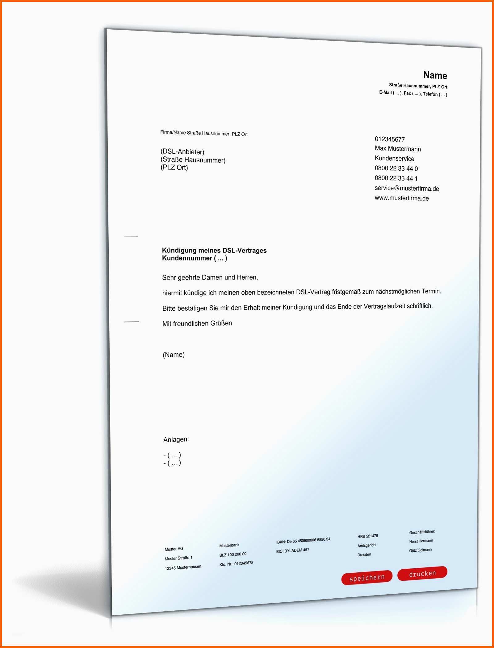 Ideal Vodafone Dsl Kündigung Vorlage O2 Dsl Kundigung Vorlage