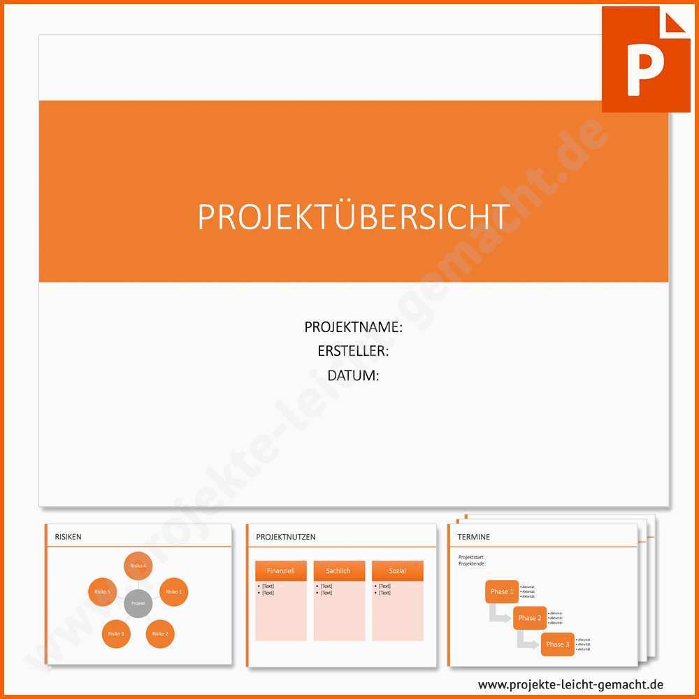 vorlage projektsteckbrief