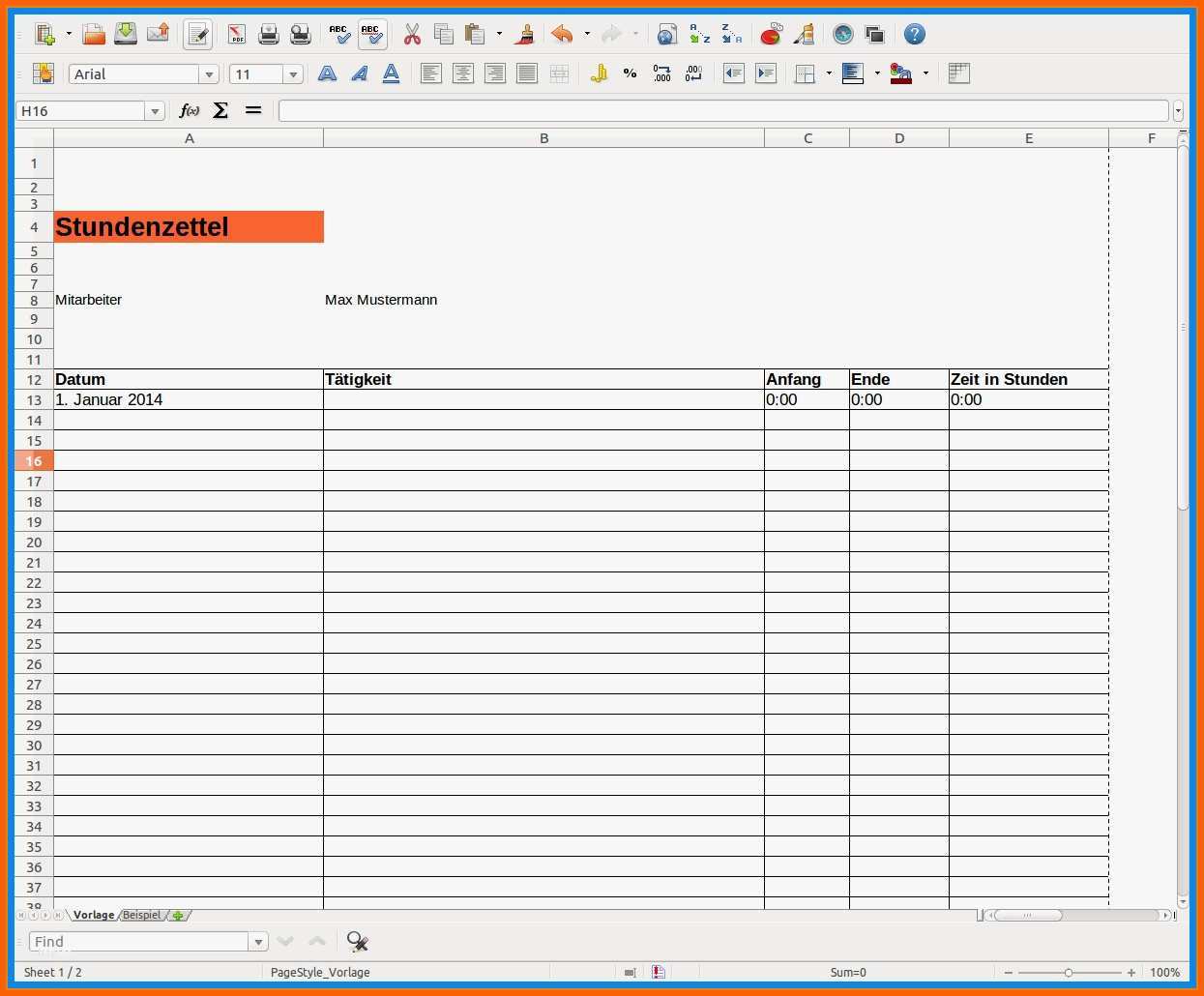 Ideal Zeiterfassung Excel Vorlage Großartig 9 Vordruck