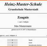 Ideal Zeugnis Zum Halbjahr An Der Grundschule