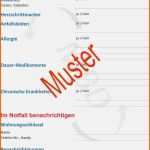 Kreativ 15 Notfallkarte Vordruck