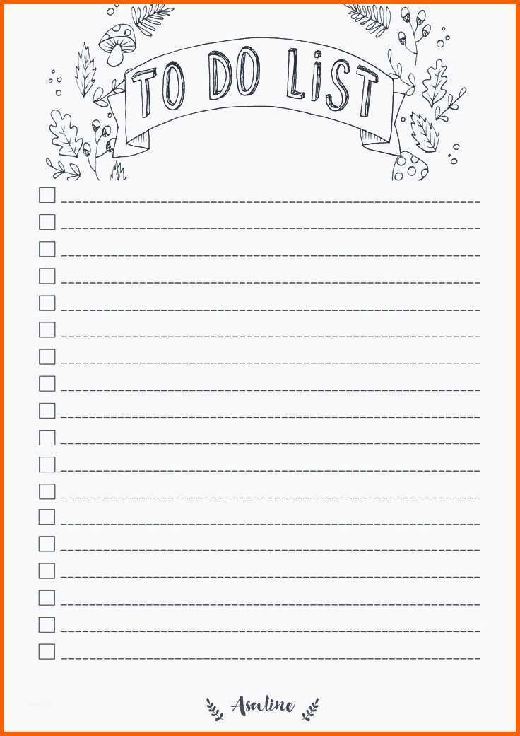Kreativ 15 To Do Liste Wochenplan - Kostenlos Vorlagen