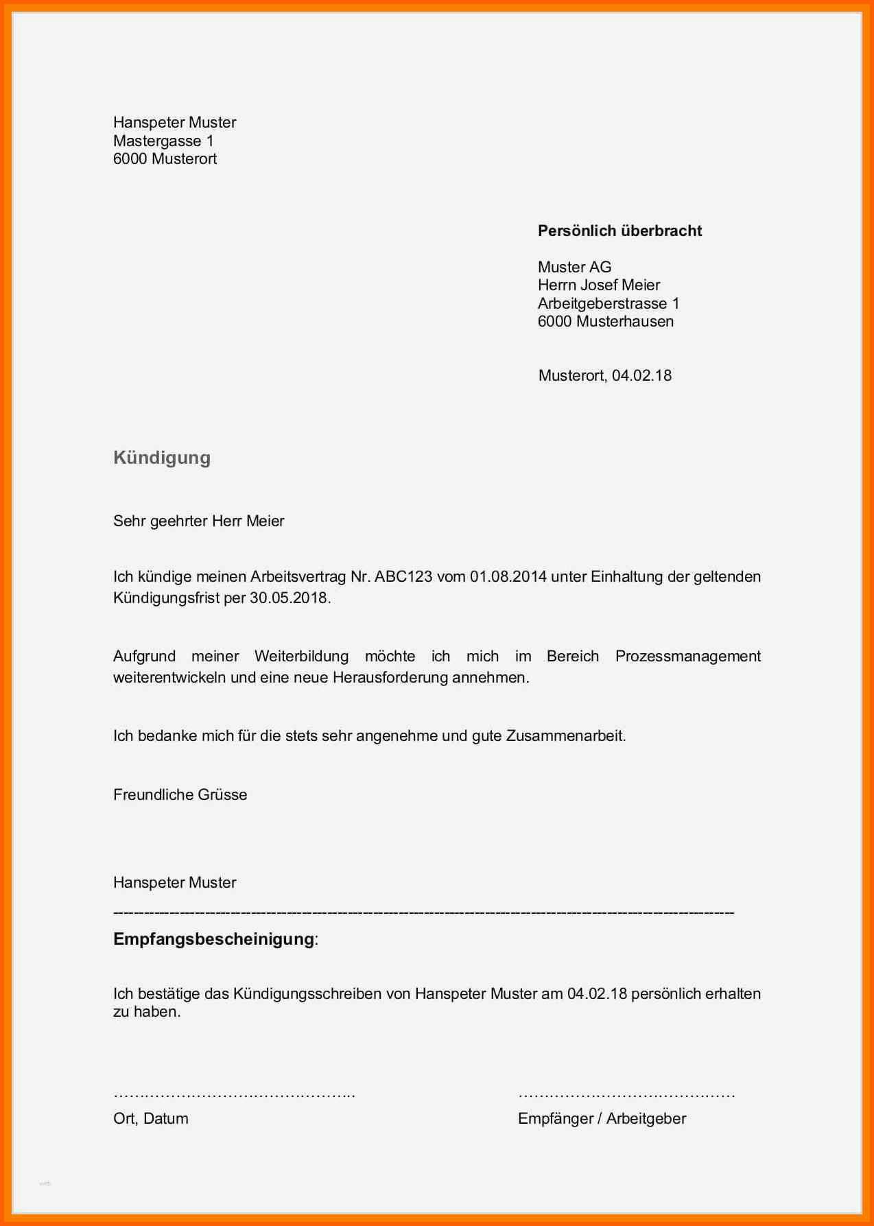 Kreativ 9 Kündigung Nach Elternzeit Vorlage