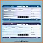 Kreativ Airline Ticket Template Vector