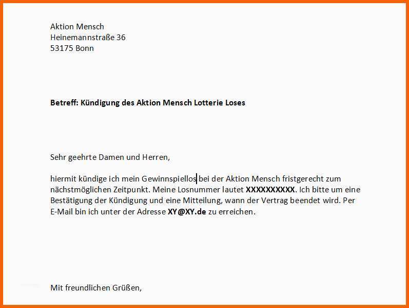 Kreativ Aktion Mensch Kündigen Vorlage Download Chip