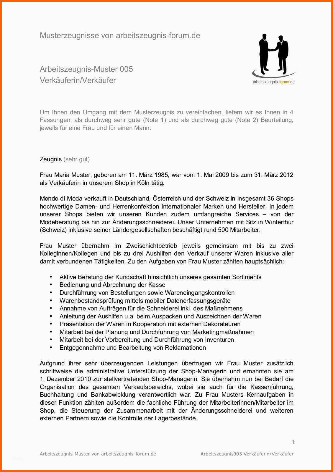 Kreativ Arbeitszeugnis Vorlage Word Kostenlos Hübsch 6 Free