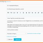 Kreativ Automatische Eingangs­bestätigung Für Bewerbungen