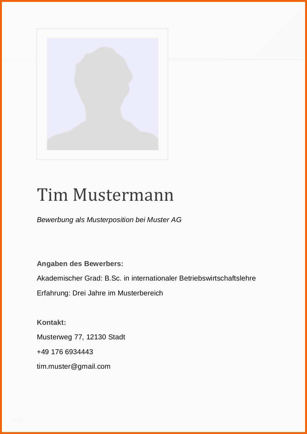 Kreativ Bewerbungsmuster Sachbearbeiter