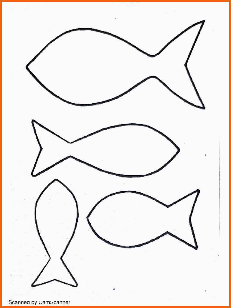 Kreativ Dessin Gabarit Poissons à Imprimer Maternelle