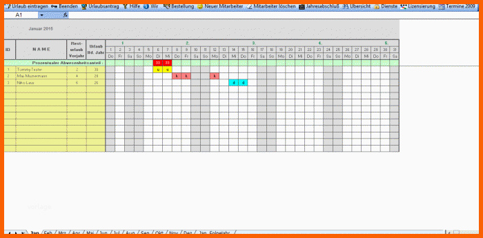 Kreativ Excel Urlaubsplaner Pro Download