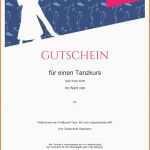 Kreativ Gutschein Tanzschule