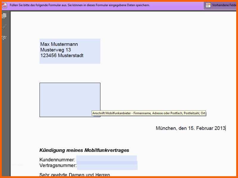 Kreativ Handyvertrag Kündigung Pdf Vorlage Download Chip