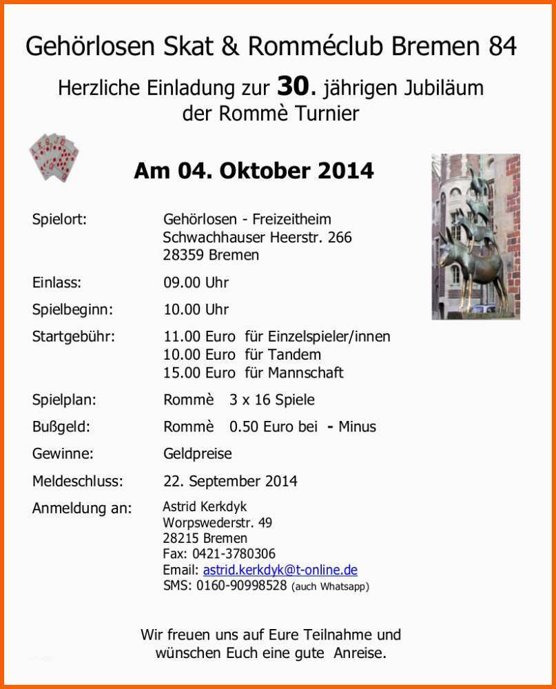 Kreativ Landesverband Der Gehörlosen Bremen E V Jubiläum