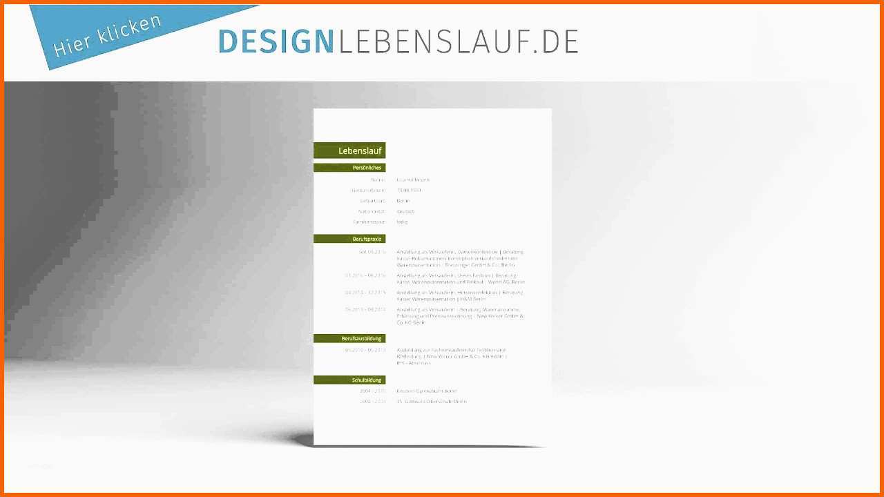 Kreativ Lebenslauf Vorlage Design Für Word Und Open Fice
