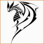 Kreativ Luxus Dragon Tribal Tattoo Vorlage Drachen Avec Tribal