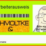 Kreativ [mitarbeiterausweis Vorlage] 70 Images Gro