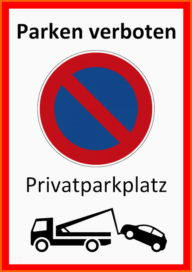 Kreativ Parken Verboten Schild Zum Ausdrucken Word