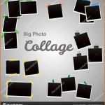 Kreativ Polaroid Foto Collage Vorlage Foto Collage Set