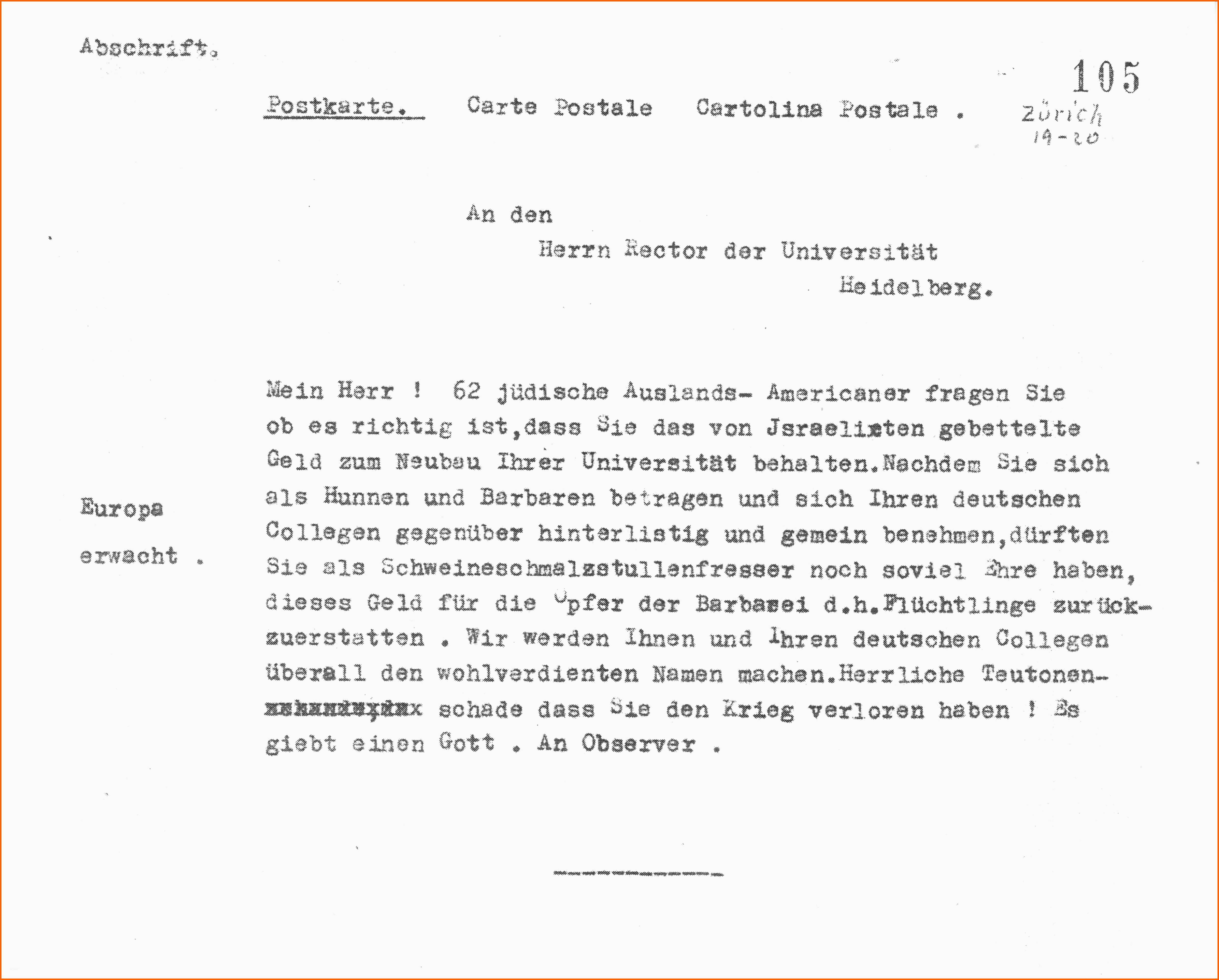 Kreativ Postkarte Schreiben Vorlage Fabelhaft