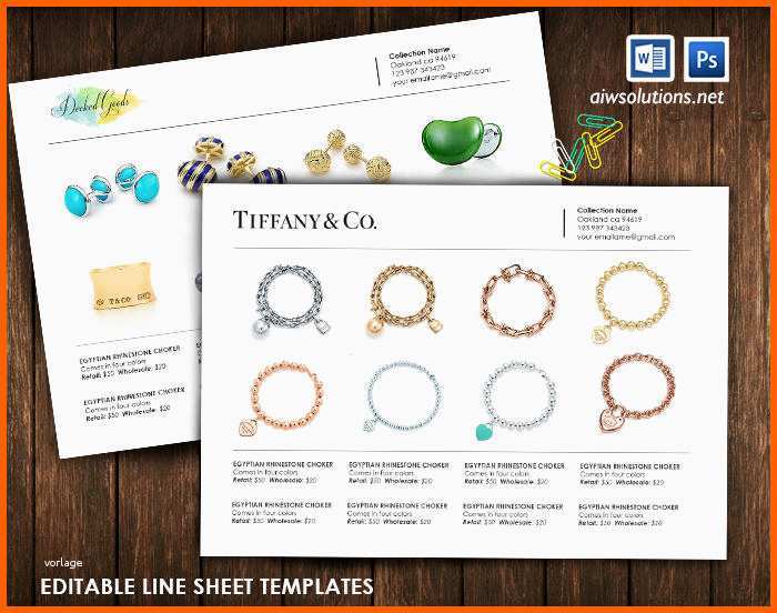 Kreativ Produkt Linie Blatt Großhandel Katalog Vorlage Mini
