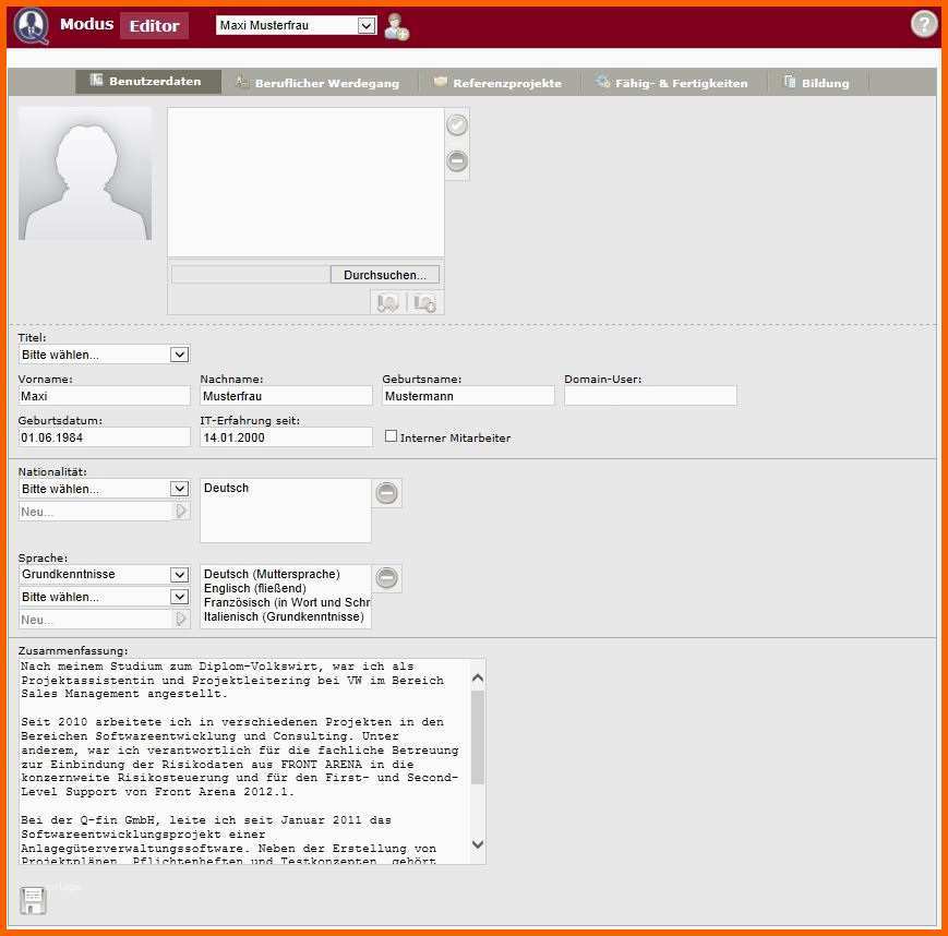 Kreativ Q Profiler Nt Der Projektvermittlung