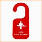 Kreativ Rotes Türschild Graviert "bitte Nicht Stören