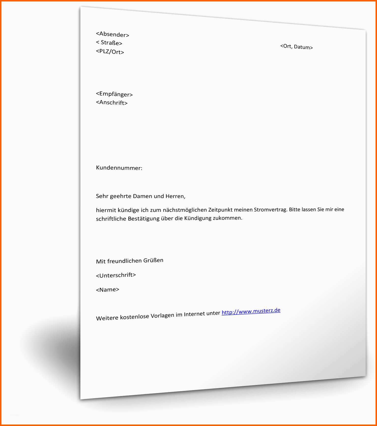 Kreativ Stromanbieter Kndigen sonderkndigungsrecht Vorlage Genial
