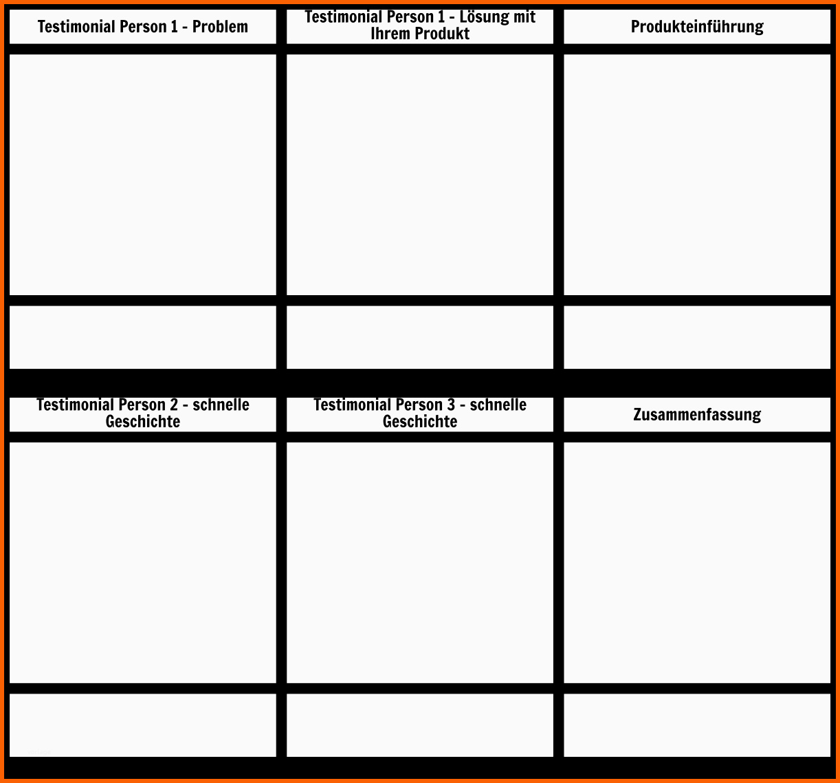 Kreativ Testimonial Vorlage Storyboard Von De Examples