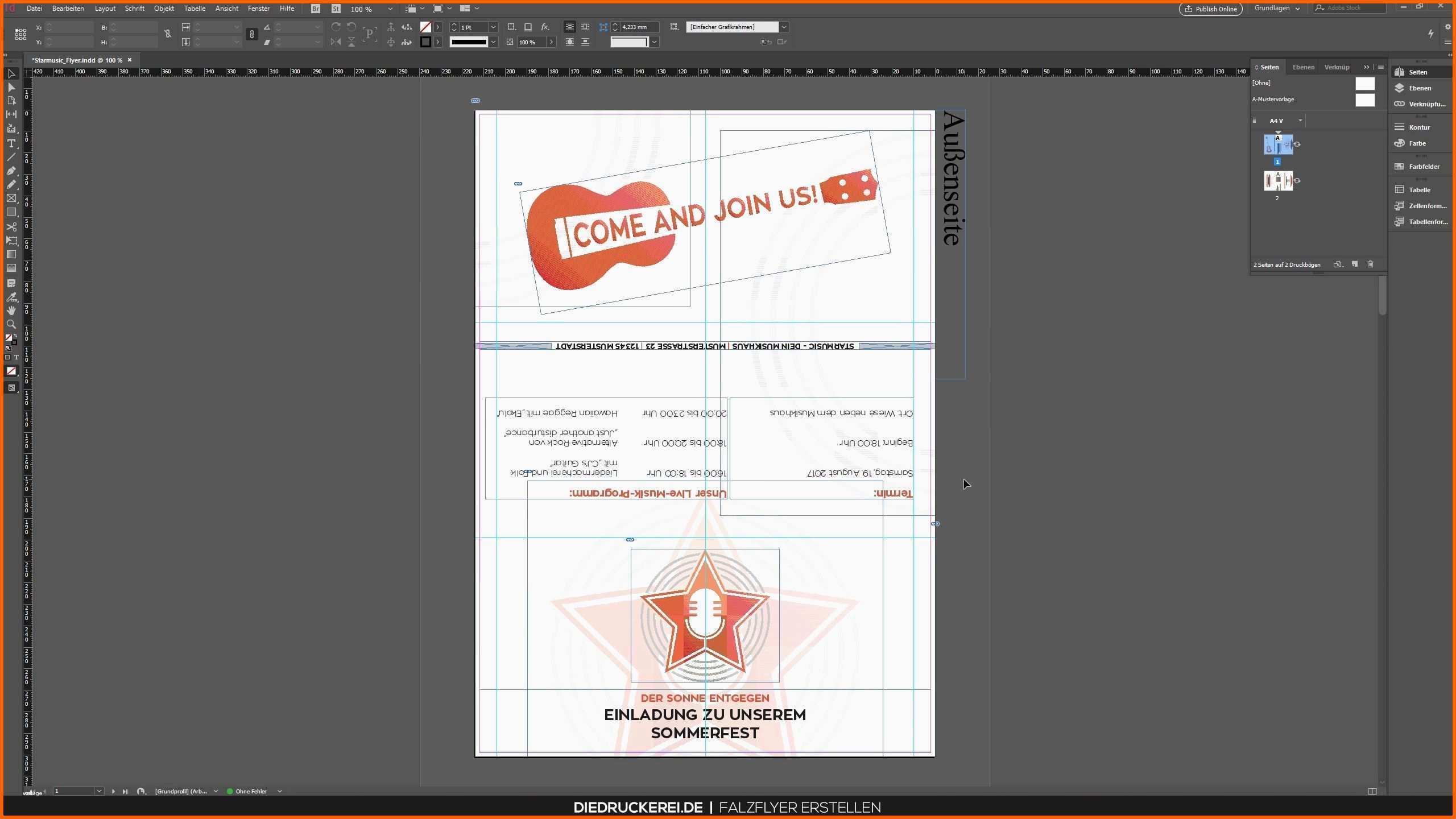 Kreativ Vorlage Flyer Indesign Charmantfröhlich Wissenswertes über