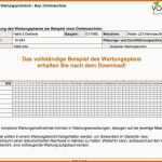 Kreativ Wartungsplan Vorlage Kostenlos Schönste Gemütlich Auto
