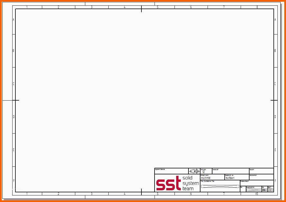 Kreativ Zeichnungsvorlage Nach Aktueller Din Norm Ab St4 - Kostenlos
