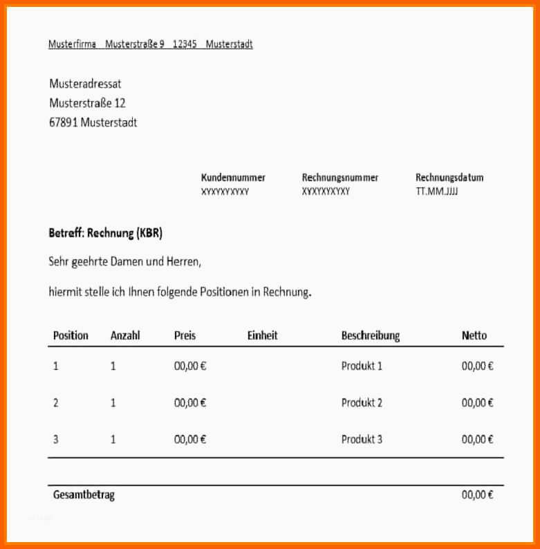 Limitierte Auflage 13 Privatrechnung Vorlage Pdf