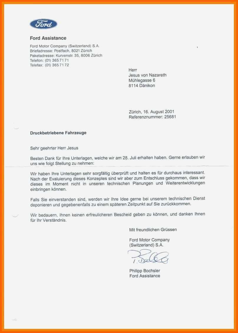 Limitierte Auflage 14 formeller Brief