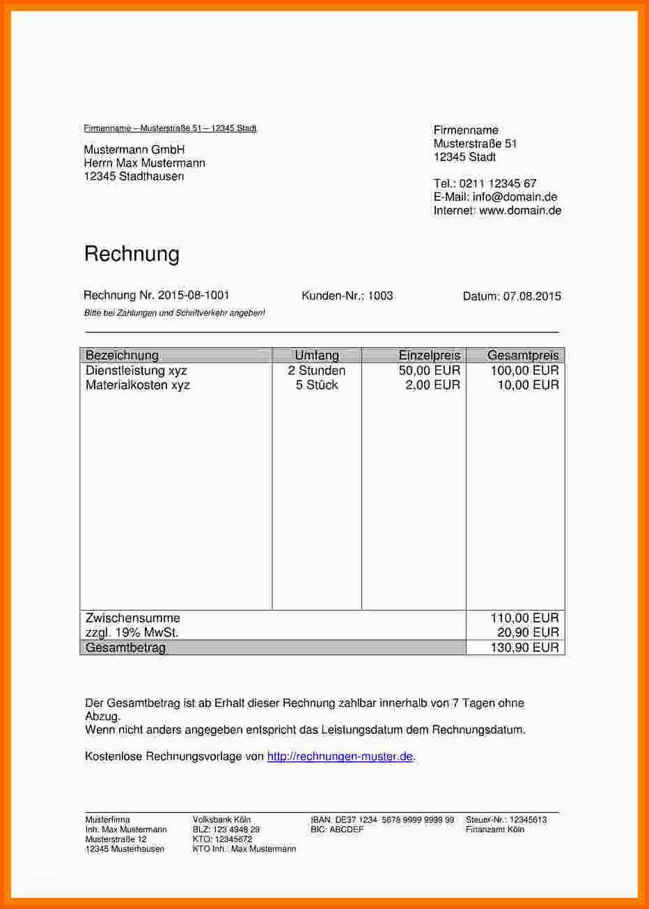 Limitierte Auflage 15 Quittung Privatverkauf Vorlage
