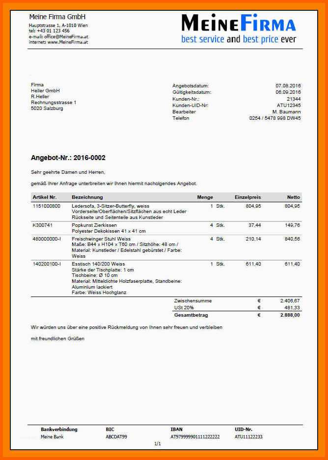 Limitierte Auflage 18 Angebotsschreiben Beispiele