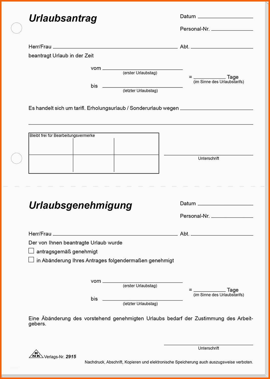 Limitierte Auflage 21 Urlaubszettel Vorlage