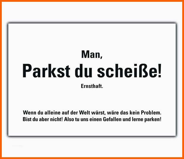 Limitierte Auflage 50 Parkst Du Scheisse Karten Gegen Falschparker