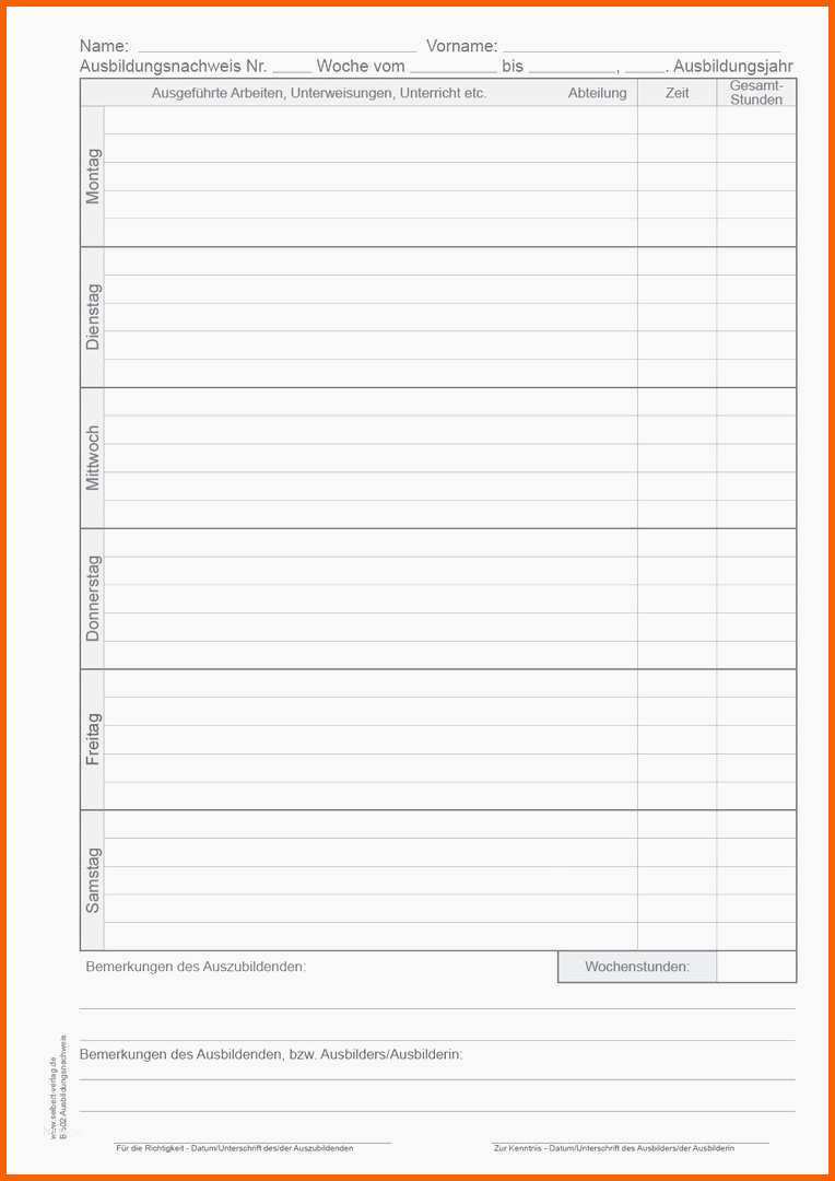 Limitierte Auflage Berichtsheft Deckblatt Pdf Ebenbild – Ihk Berichtsheft