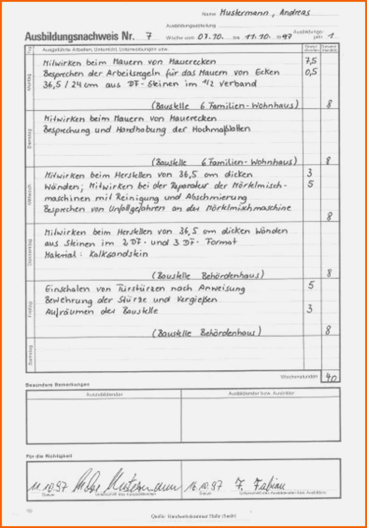 Limitierte Auflage Berichtsheft Vorlage Einzelhandel Großartig