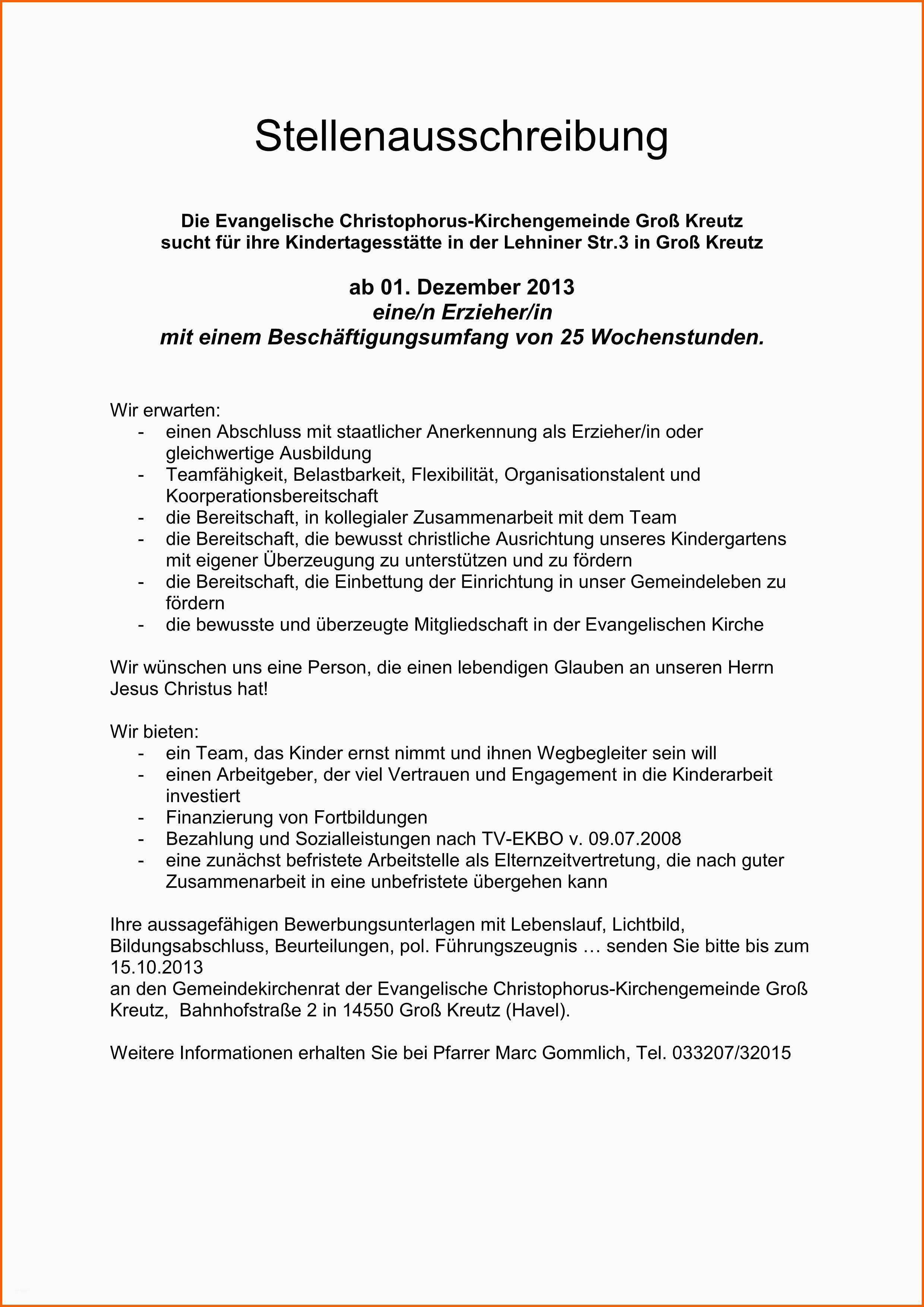 Limitierte Auflage Bewerbung Muster Erzieherin Vorlagen Frei Gestalten