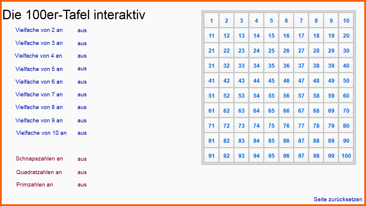 Limitierte Auflage Hundertertafel Interaktiv Rm Easilearn De