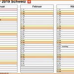 Limitierte Auflage Kalender 2019 Schweiz In Excel Zum Ausdrucken