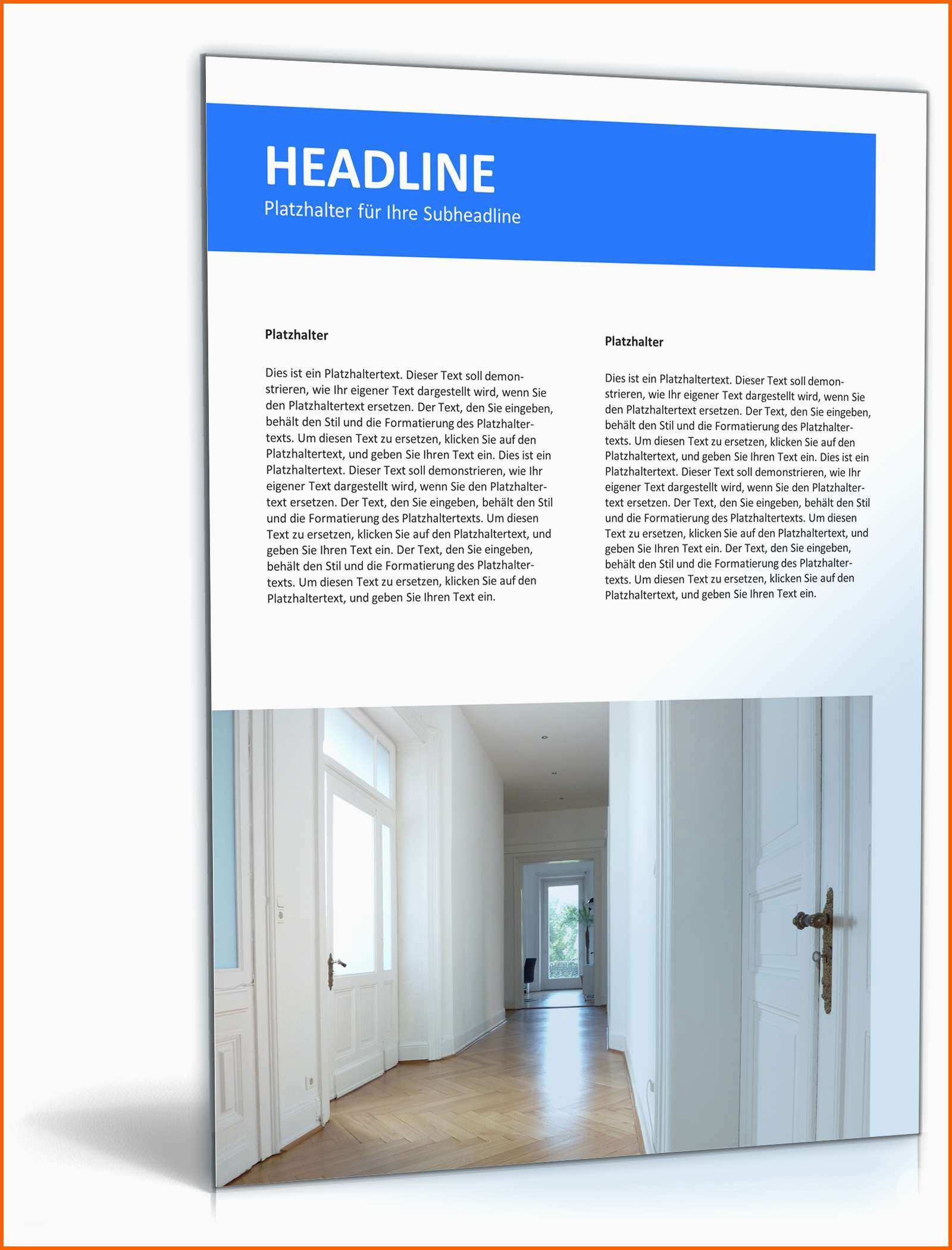 Limitierte Auflage Powerpoint Vorlage Immobilien Exposé